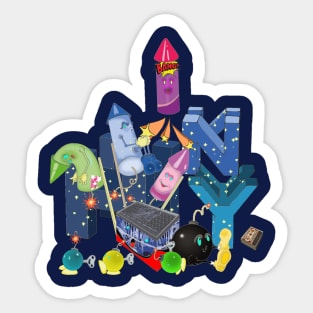 New Year Celebration Sticker